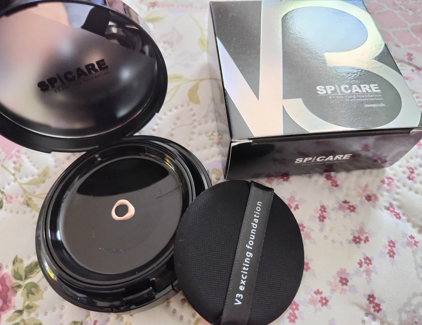 V3 エキサイティングファンデーション/SPICARE/クッションファンデーションを使ったクチコミ(2枚目)