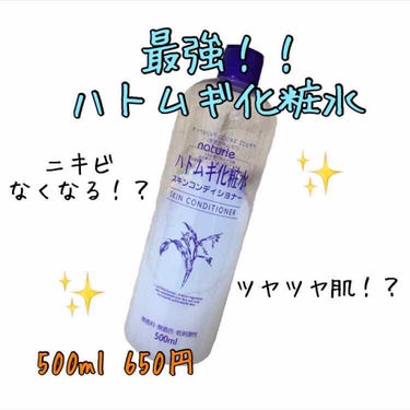 ハトムギ化粧水(ナチュリエ スキンコンディショナー R )/ナチュリエ/化粧水を使ったクチコミ（1枚目）