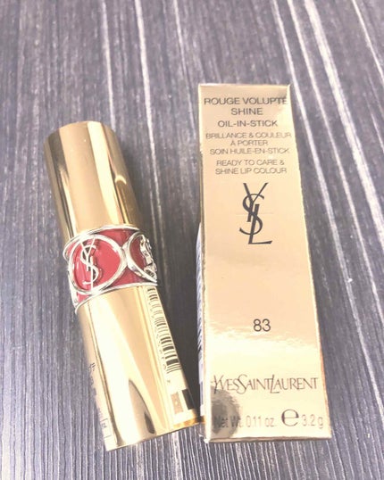 ルージュ ヴォリュプテ シャイン/YVES SAINT LAURENT BEAUTE/口紅を使ったクチコミ(1枚目)