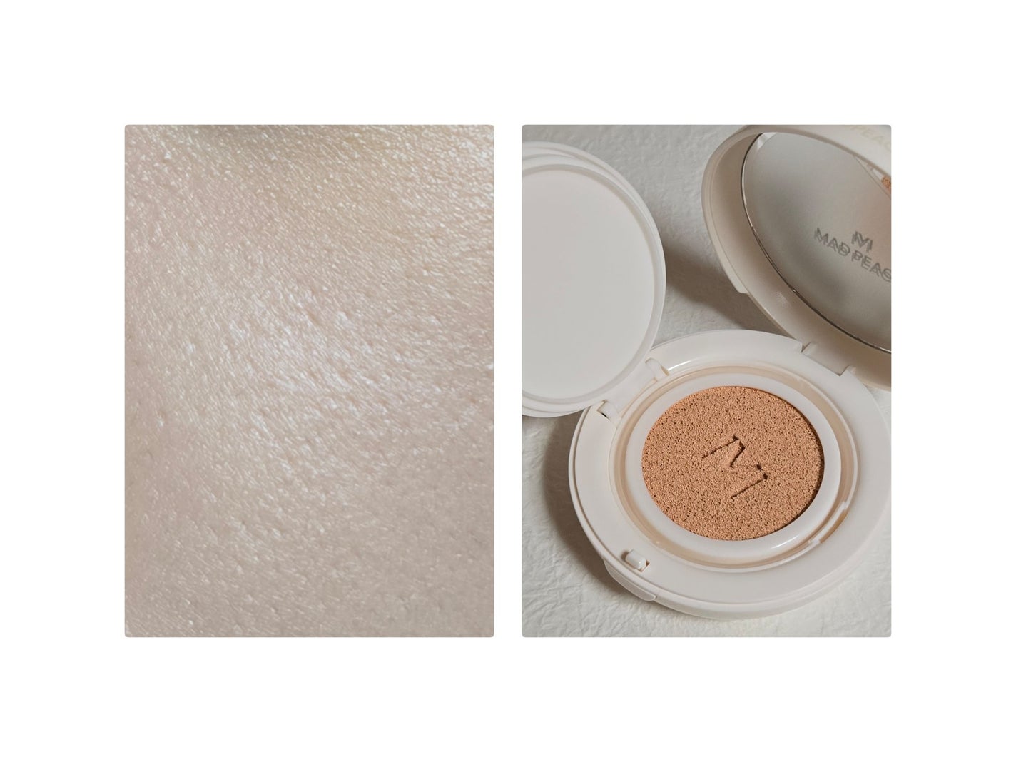 グレーズドグロークッション/MAD PEACH/クッションファンデーションを使ったクチコミ(3枚目)