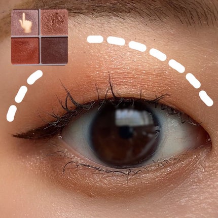 シルキースフレアイズ/キャンメイク/アイシャドウパレットを使ったクチコミ(4枚目)