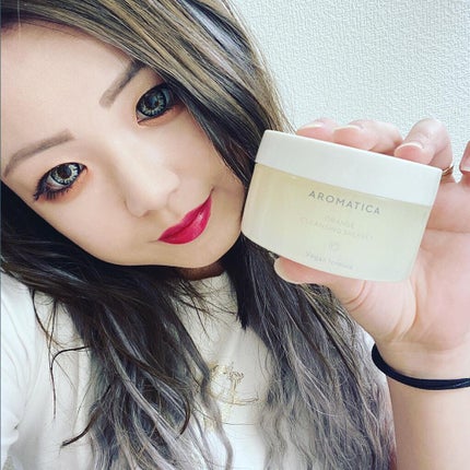 オレンジクレンジングシャーベット/AROMATICA/クレンジングバームを使ったクチコミ(2枚目)