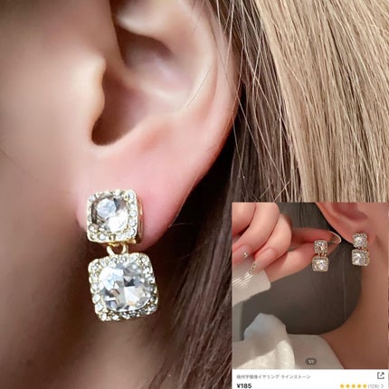 なあさん。▷LIPSパートナー on LIPS 「【SHEIN】購入したピアス全てつけてみました!!◎銀..」(6枚目)