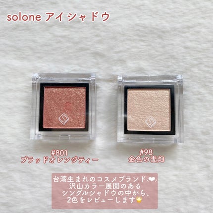 SOLONE EYESHADOW/solone/単色アイシャドウを使ったクチコミ(2枚目)