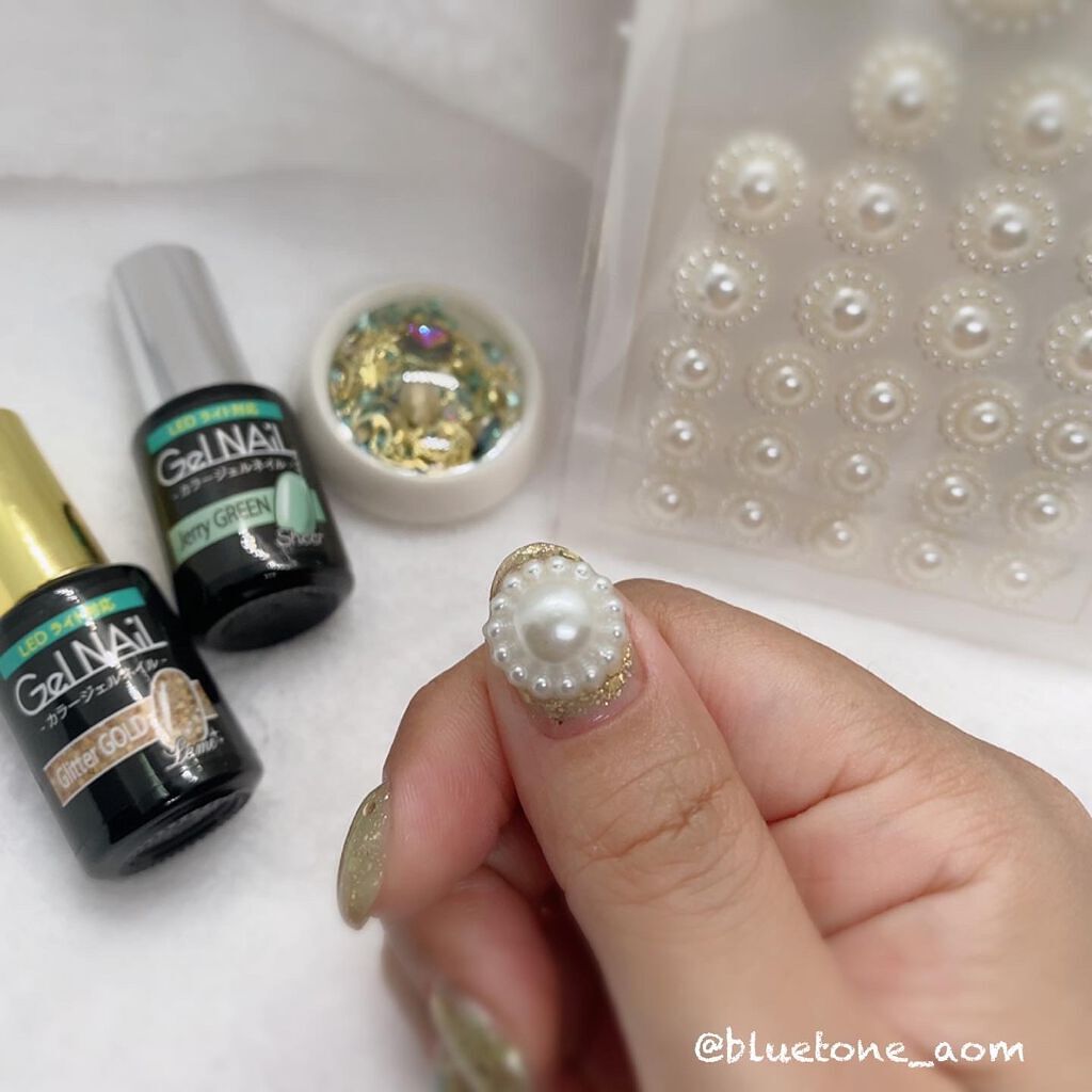 ジェルネイル(ライト対応)/セリア/ジェルネイルを使ったクチコミ(3枚目)