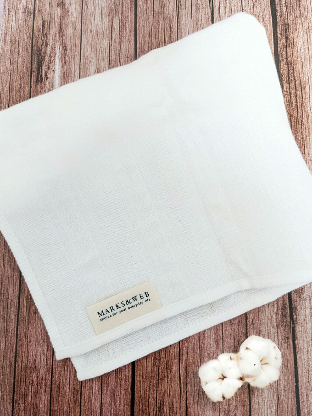 オーガニックコットン ガーゼハンカチタオル/MARKS&WEB/その他スキンケアグッズを使ったクチコミ（1枚目）