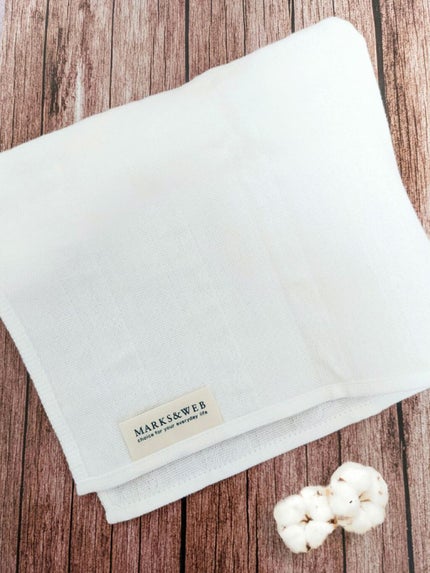 MARKS&WEB オーガニックコットン ガーゼハンカチタオルのクチコミ「💄MARKS&WEB
オーガニックコットン ガーゼハンカチタオル
こちらはボディタオルにし.....」(1枚目)