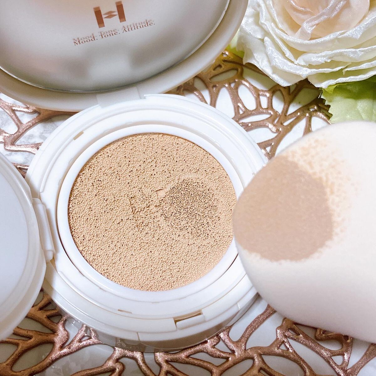 セカンドスキングロウクッション/hince/クッションファンデーションを使ったクチコミ(5枚目)