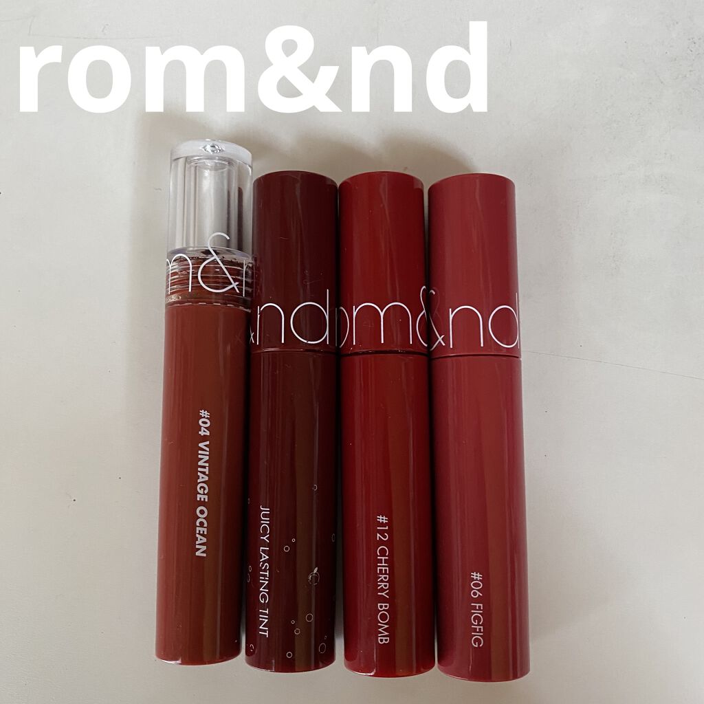 ジューシーラスティングティント/rom&nd/リップティントを使ったクチコミ（1枚目）