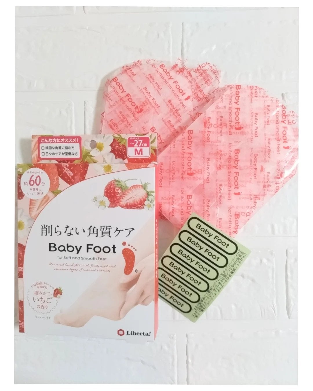 イージーパックDP60分タイプ 摘みたていちごの香り/ベビーフット/レッグ・フットケアを使ったクチコミ(2枚目)