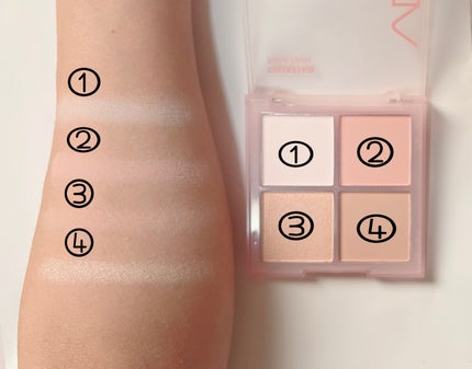 VDL チークステイン ブラッシャー パレット/VDL/パウダーチークを使ったクチコミ(4枚目)