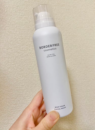 ホイップフォームフェイシャルウォッシュ/BORDER FREE cosmetics/洗顔フォームを使ったクチコミ（1枚目）