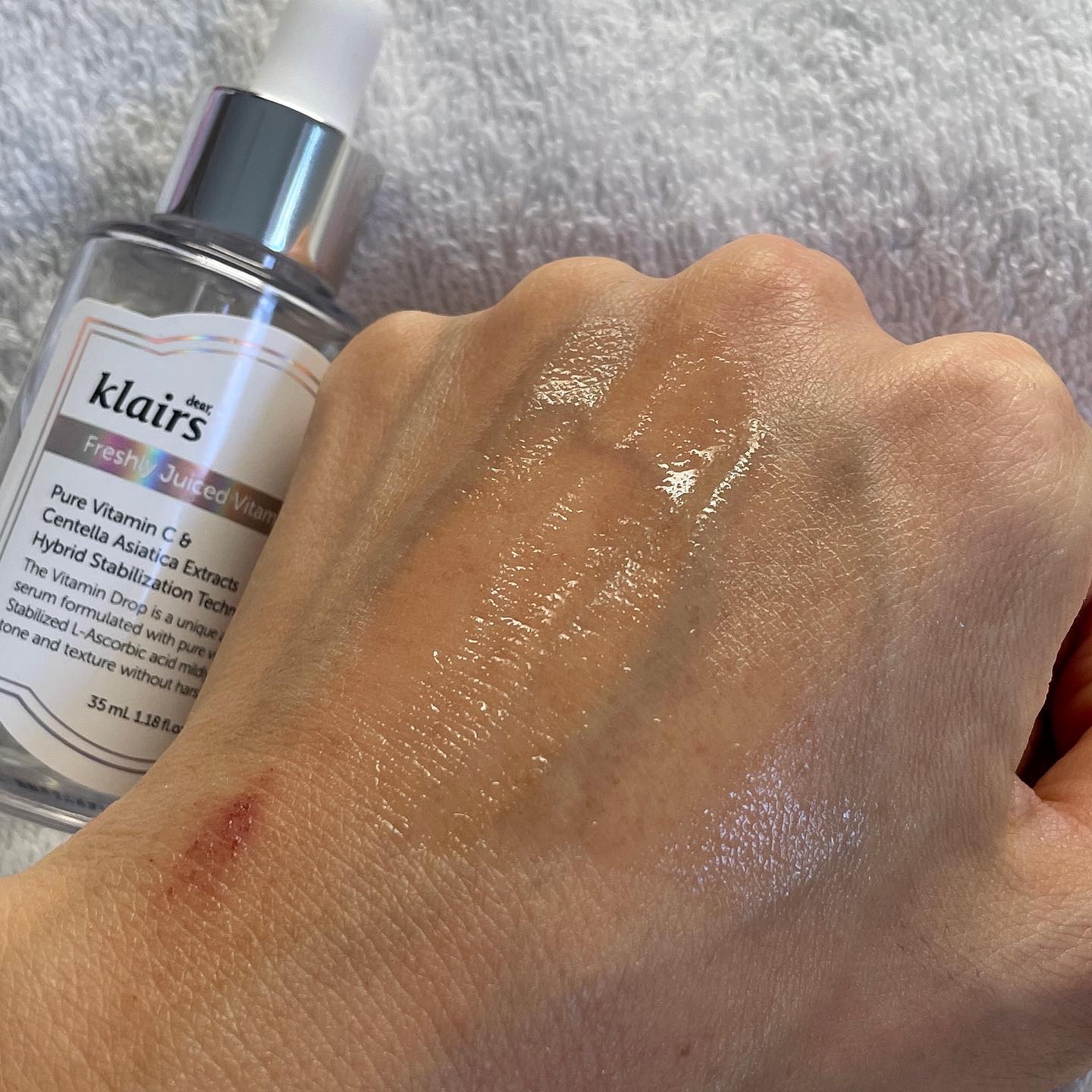 フレッシュリージュースドビタミンドロップ(35ml)/Klairs/美容液を使ったクチコミ（3枚目）