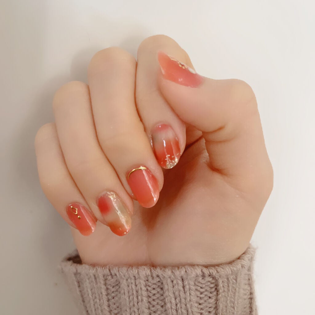 ネイルシール/Qoo10/ネイルシールを使ったクチコミ(4枚目)