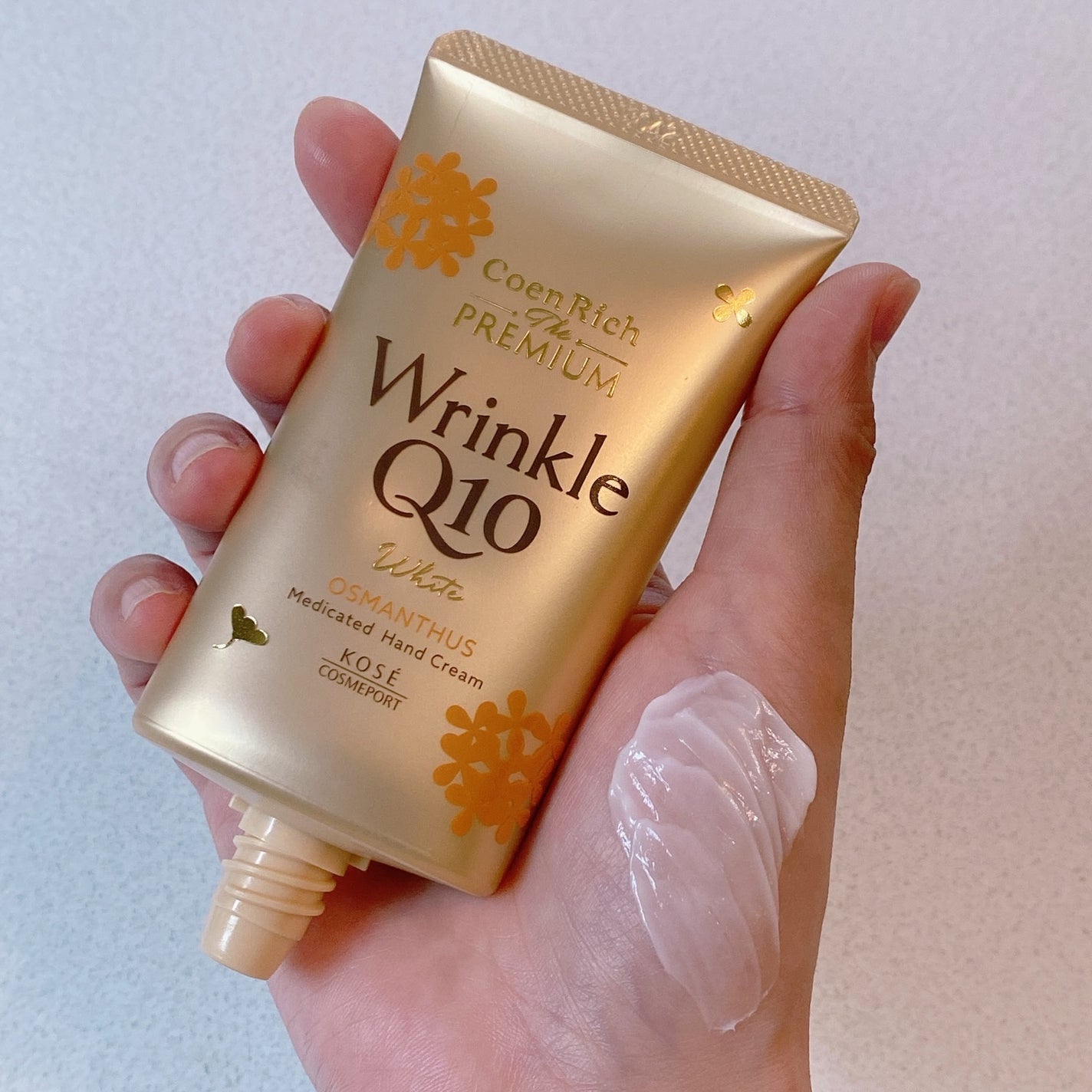 コエンリッチ ザ プレミアム 薬用リンクルホワイト ハンドクリーム 金木犀の香り 【医薬部外品】/コエンリッチQ10/ハンドクリームを使ったクチコミ(3枚目)