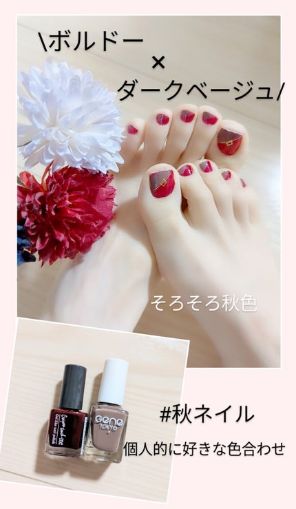 gene TOKYO ネイル ダークベージュ/DAISO/マニキュアの画像