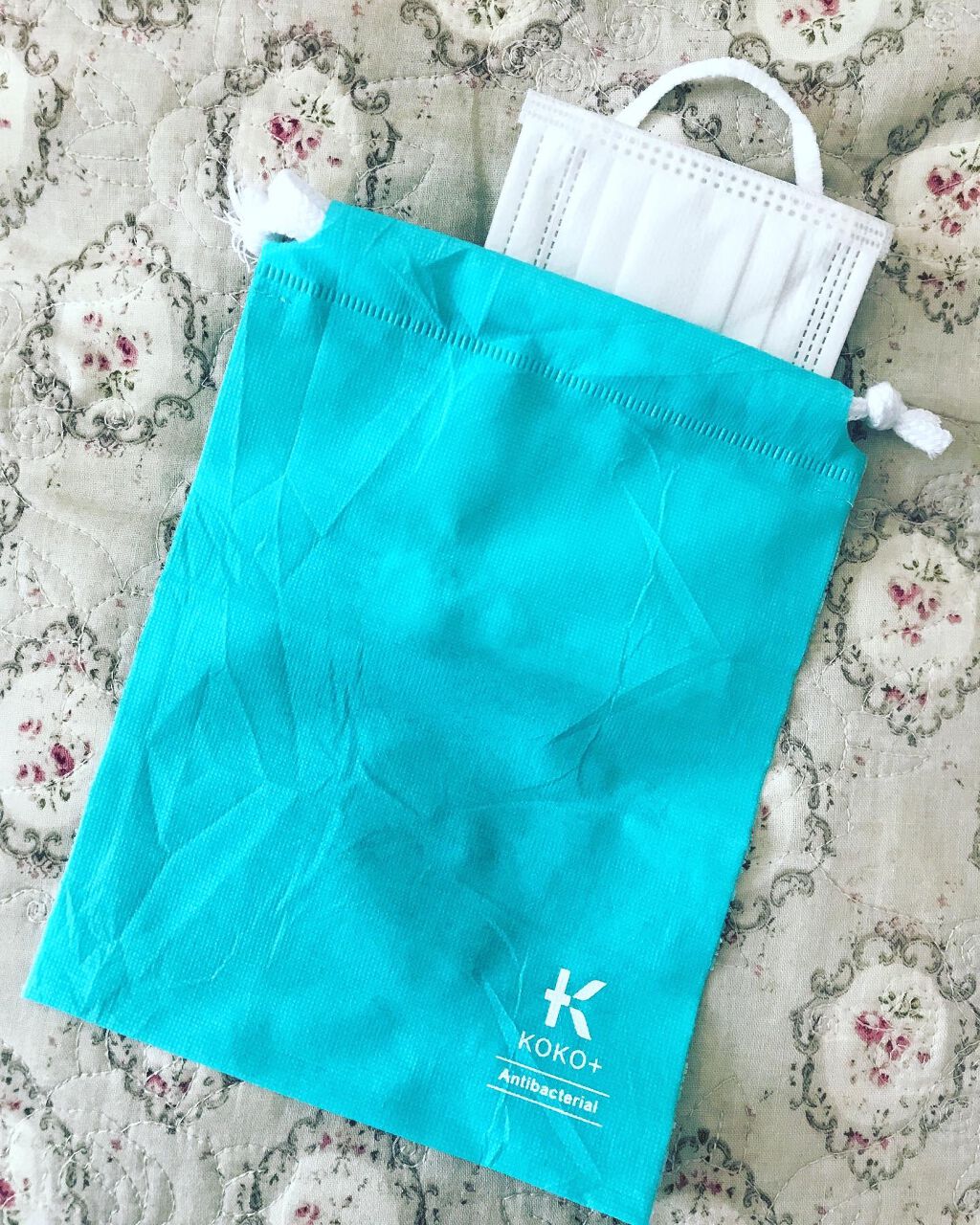 KOKO+(ココタス) Dew(R)使用 不織布の巾着/KAWAGUCHI/マスクを使ったクチコミ(2枚目)