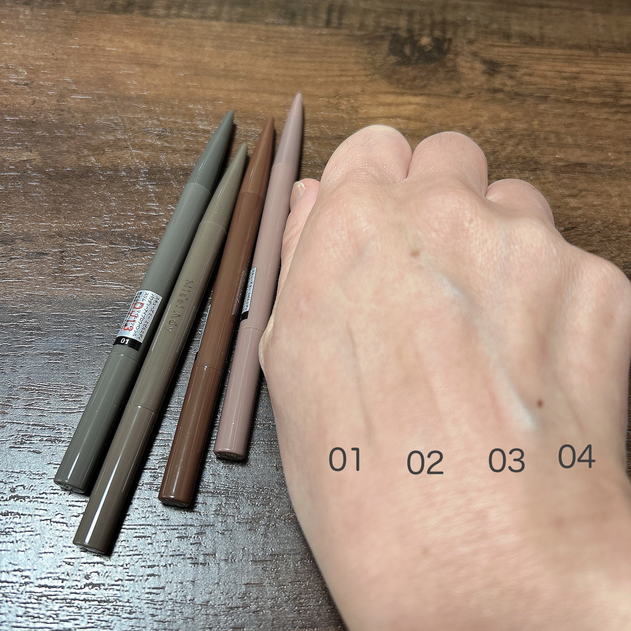 パウダリーアイブロウペンシル スリム/ミゼルエディ/アイブロウペンシルを使ったクチコミ（2枚目）