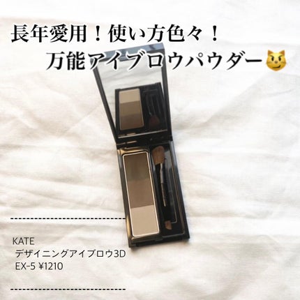 ケイト デザイニングアイブロウ3D/KATE/パウダーアイブロウを使ったクチコミ(1枚目)