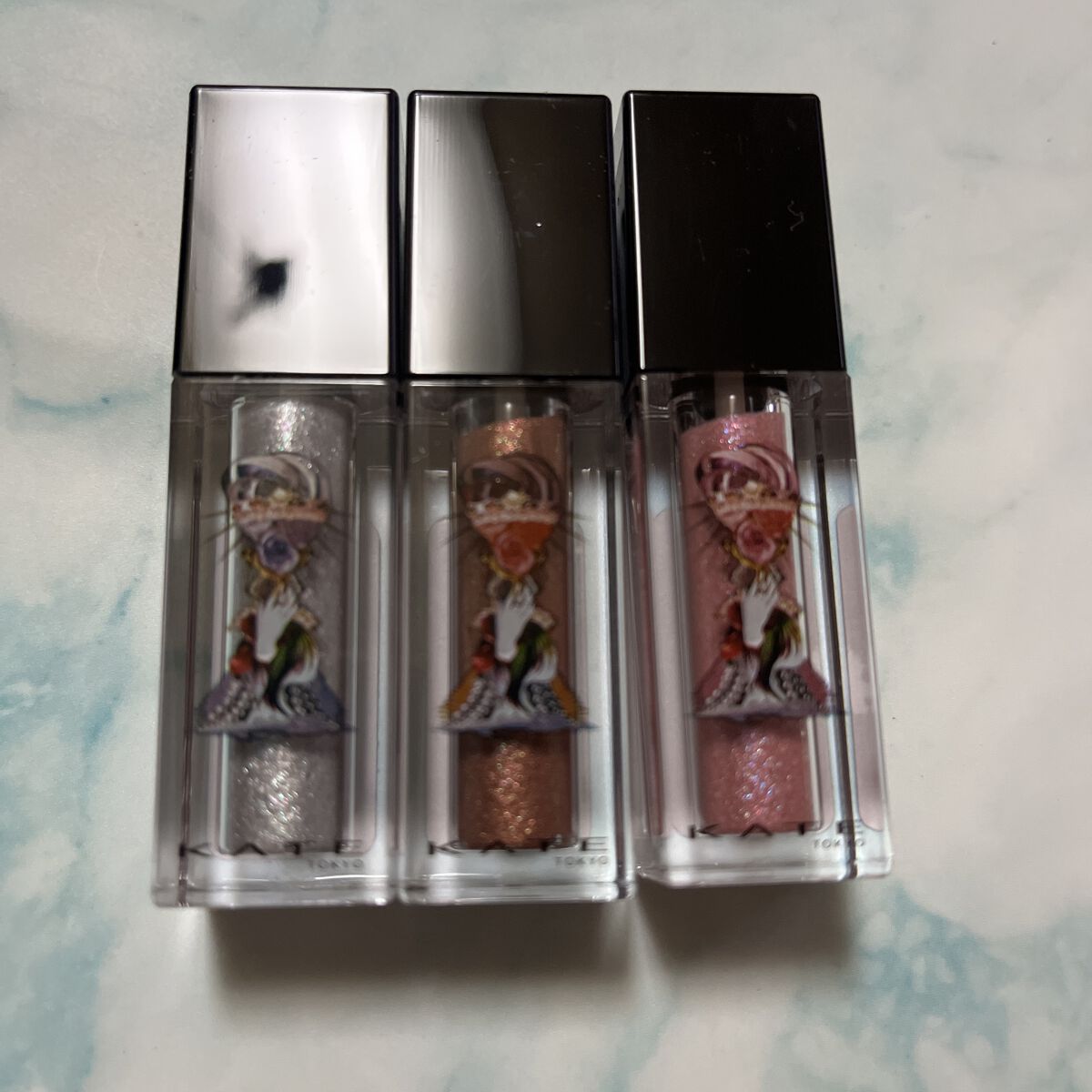 メタリックジュエリーリキッド EX-3 コッパーブラウン系/KATE/リキッドアイシャドウを使ったクチコミ（1枚目）