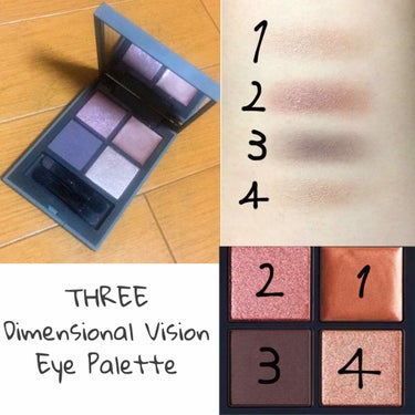 THREE 
Dimensional Vision Eye Palette 05

右上だけクリームタイプのテクスチャーで、他はパウダータイプです。

秋冬にオススメなカラー。ブルベ向きかな。
発色は結