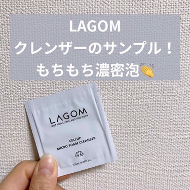 マイクロフォーム クレンザー/LAGOM /クレンジングクリームを使ったクチコミ（1枚目）