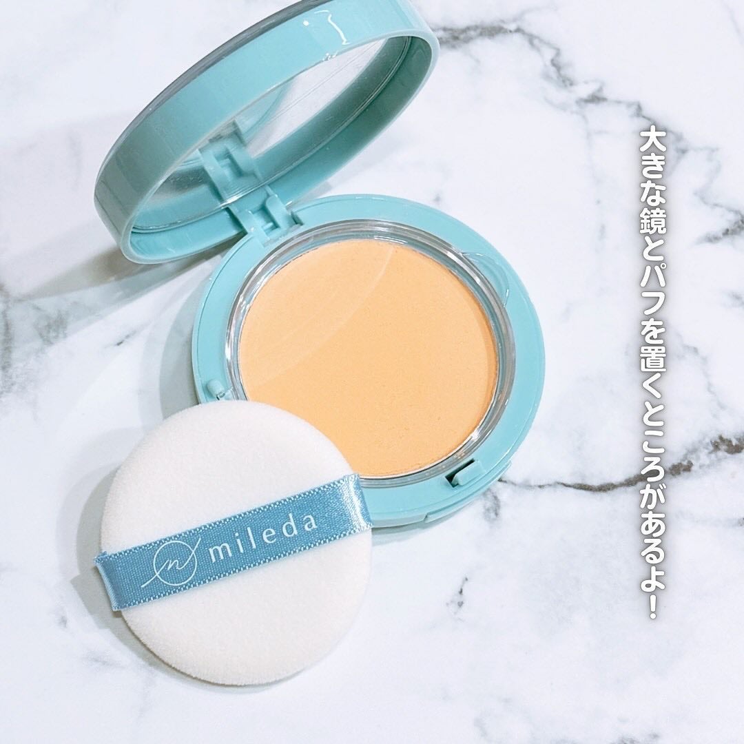 スムースフィットファンデーション/mileda/パウダーファンデーションを使ったクチコミ(3枚目)