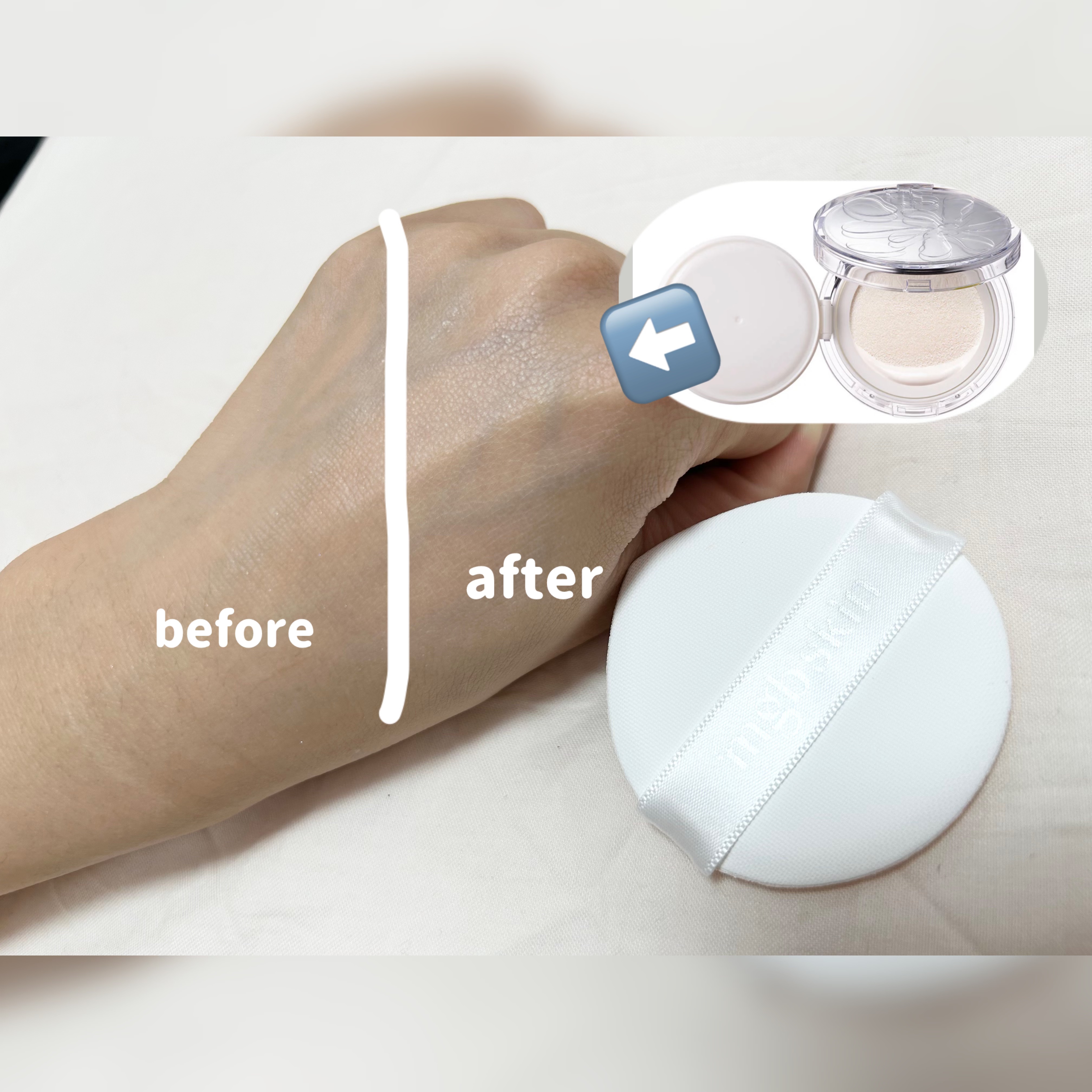 グロウ サン クッション/mgb skin/クッションファンデーションを使ったクチコミ（2枚目）