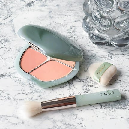 TIMAGE 3色チークパレット/TIMAGE/パウダーチークを使ったクチコミ(1枚目)