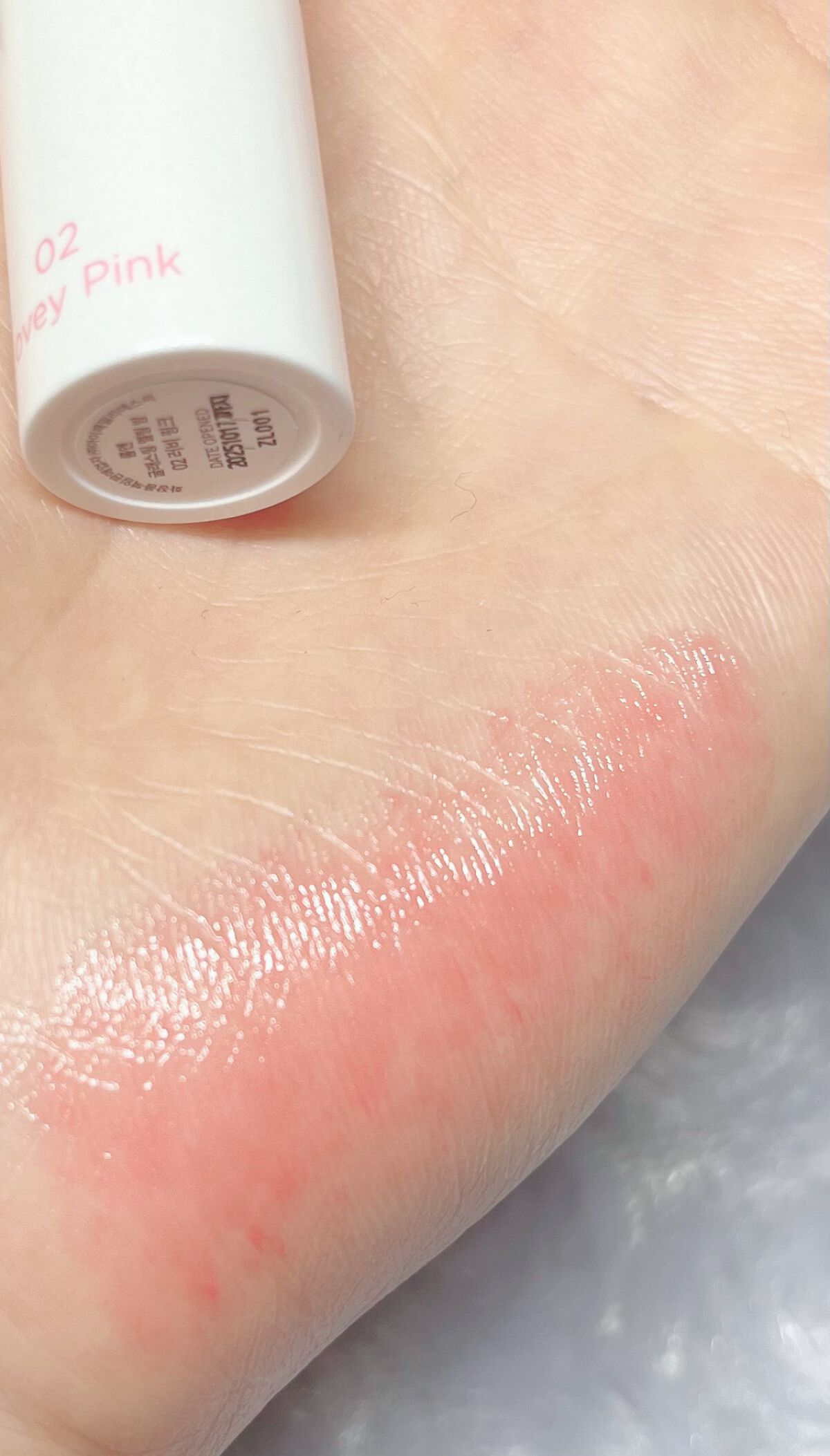 グラスティングメルティングバーム/rom&nd/リップバームを使ったクチコミ(3枚目)