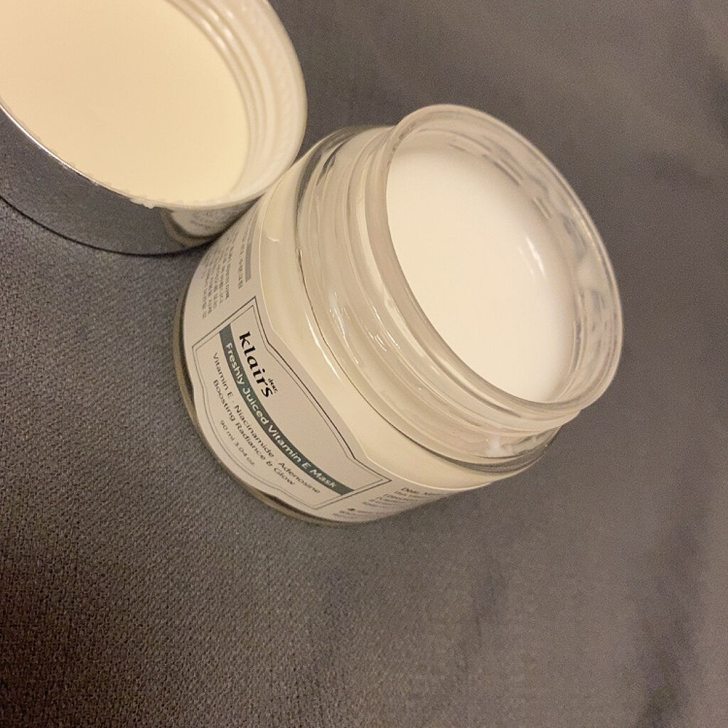 フレッシュリージュースドビタミンEマスク(90g)/Klairs/フェイスクリームを使ったクチコミ（2枚目）