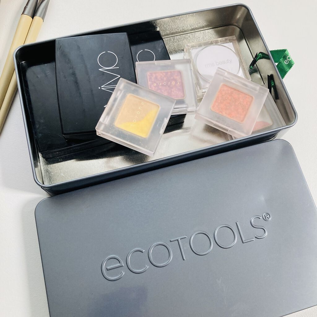 フルパウダーブラシ/EcoTools/メイクブラシを使ったクチコミ（2枚目）