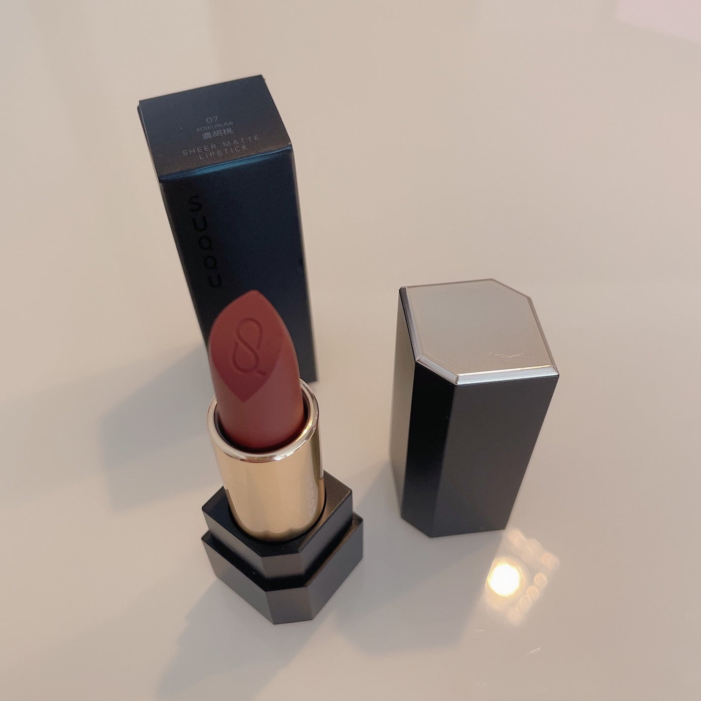 シアー マット リップスティック/SUQQU/口紅を使ったクチコミ(2枚目)