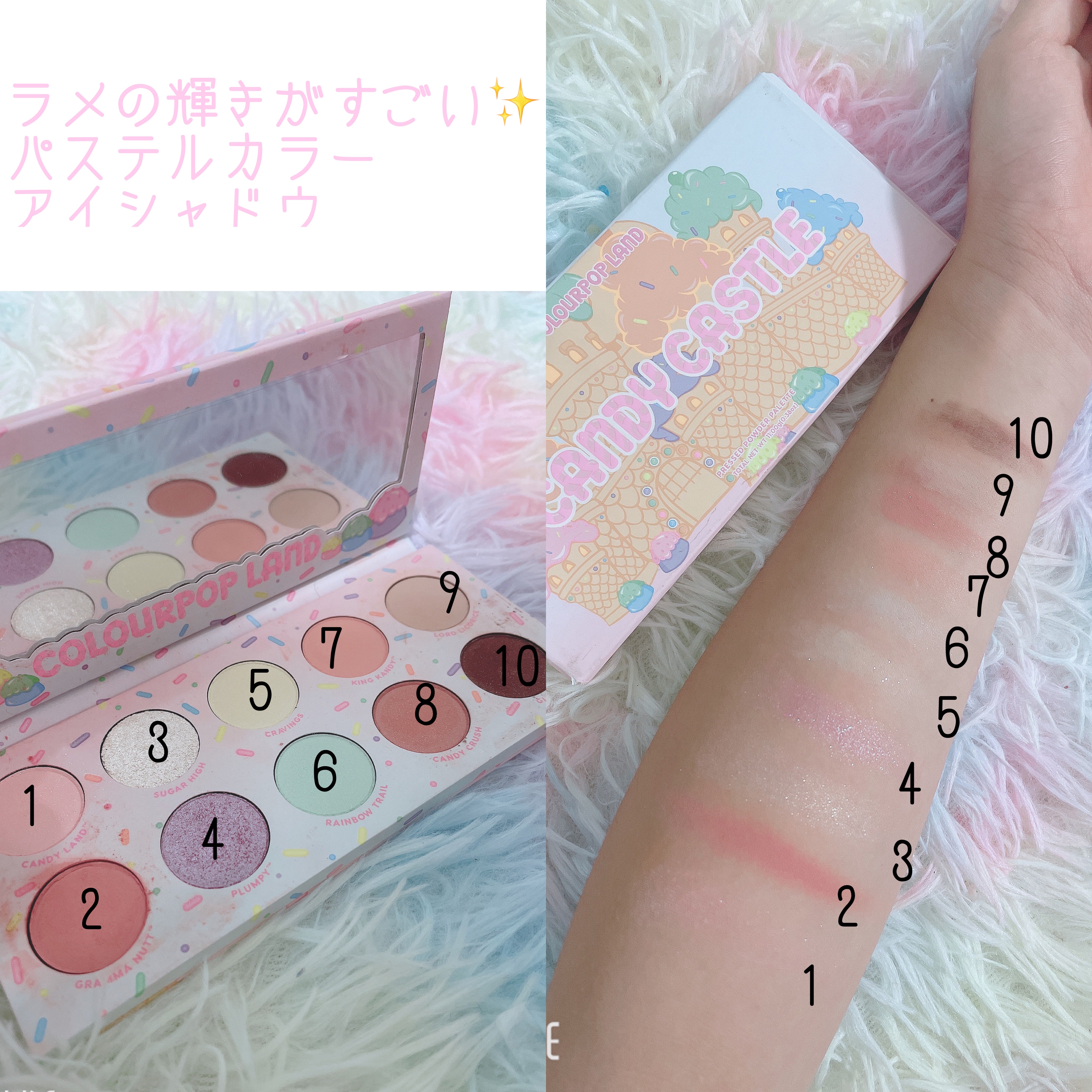 CANDY CASTLE/ColourPop/アイシャドウパレットを使ったクチコミ（3枚目）
