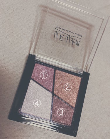 UR GLAM　VELVET EYE COLOR PALETTE/U R GLAM/アイシャドウパレットを使ったクチコミ（3枚目）