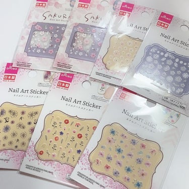 Design Nail Sticker (デザインネイルシール)/元林/ネイルシールを使ったクチコミ（3枚目）