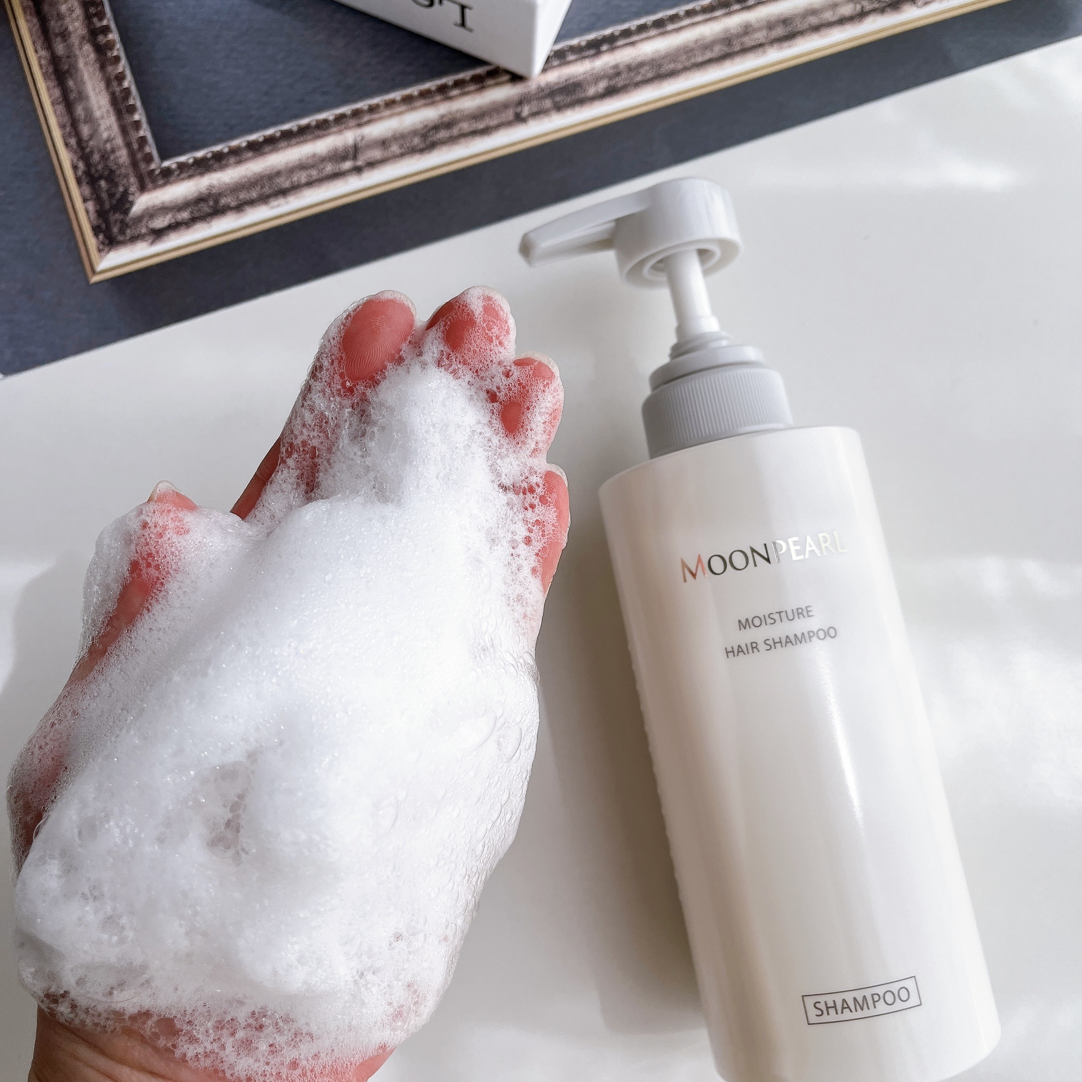 ムーンパール モイスチャー ヘアシャンプー/ヘアトリートメント トリートメント本体（400mL ）/ミキモト コスメティックス/市販シャンプーを使ったクチコミ（3枚目）