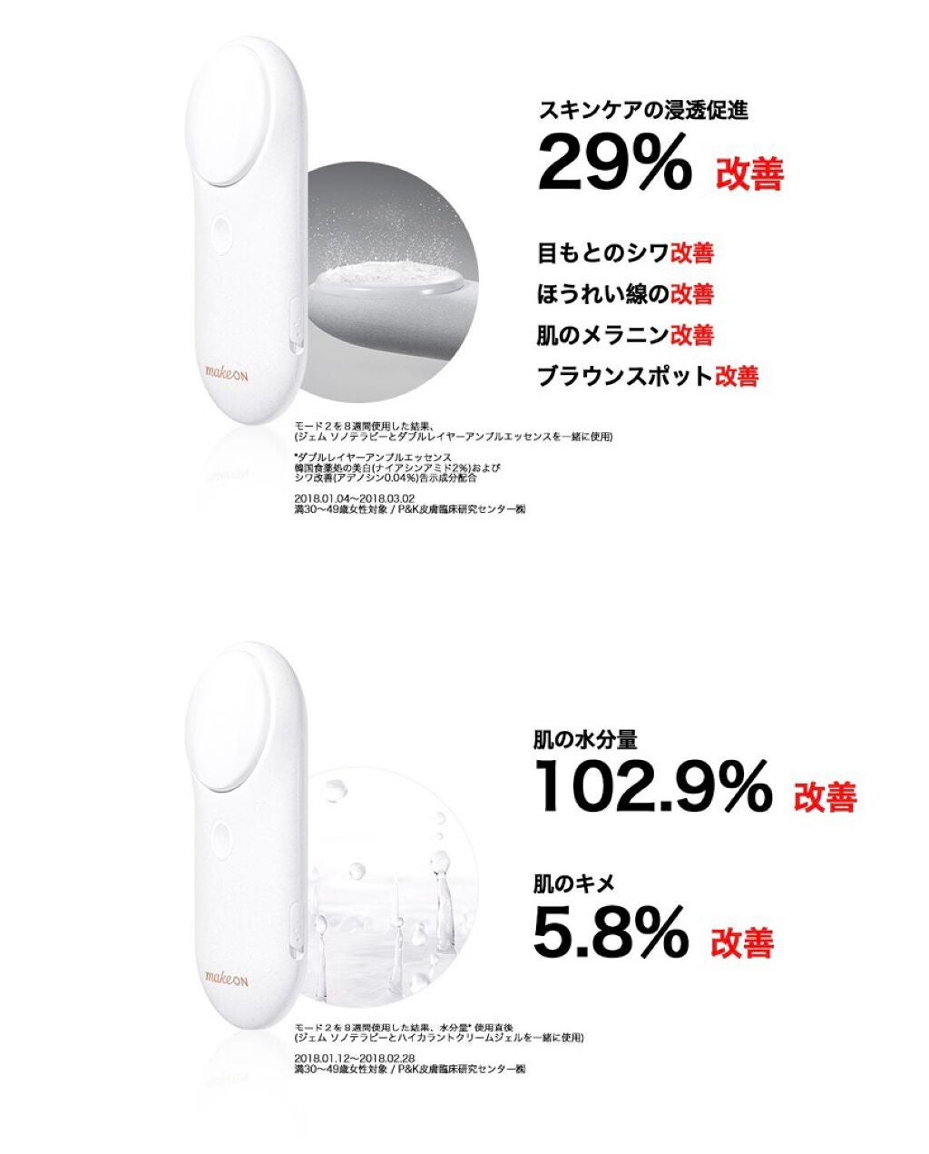 ジェムソノセラピー/Makeon/美顔器・マッサージを使ったクチコミ(7枚目)