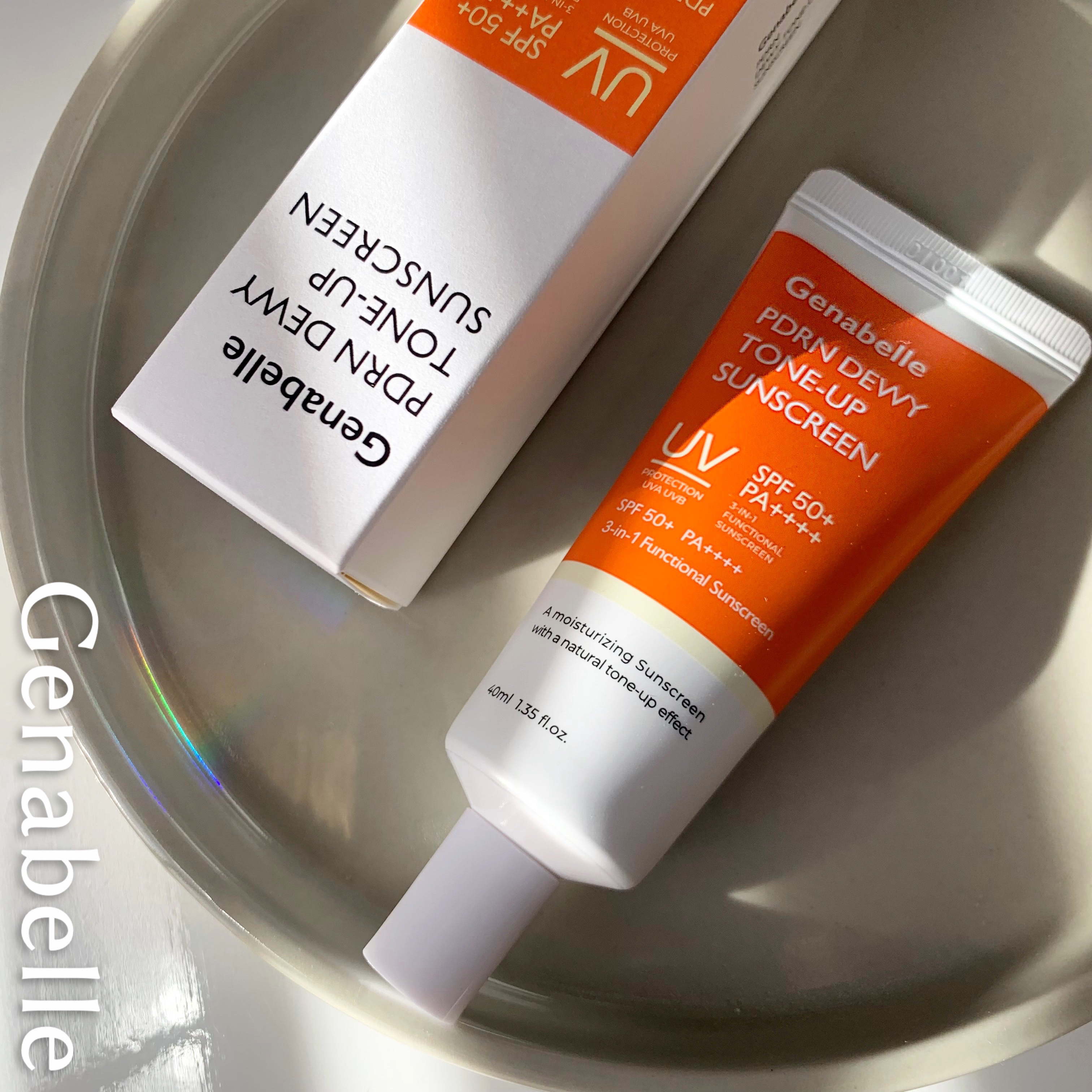 PDRNデューイートーンアップサンスクリーン/Genabelle/日焼け止めミルクを使ったクチコミ（1枚目）