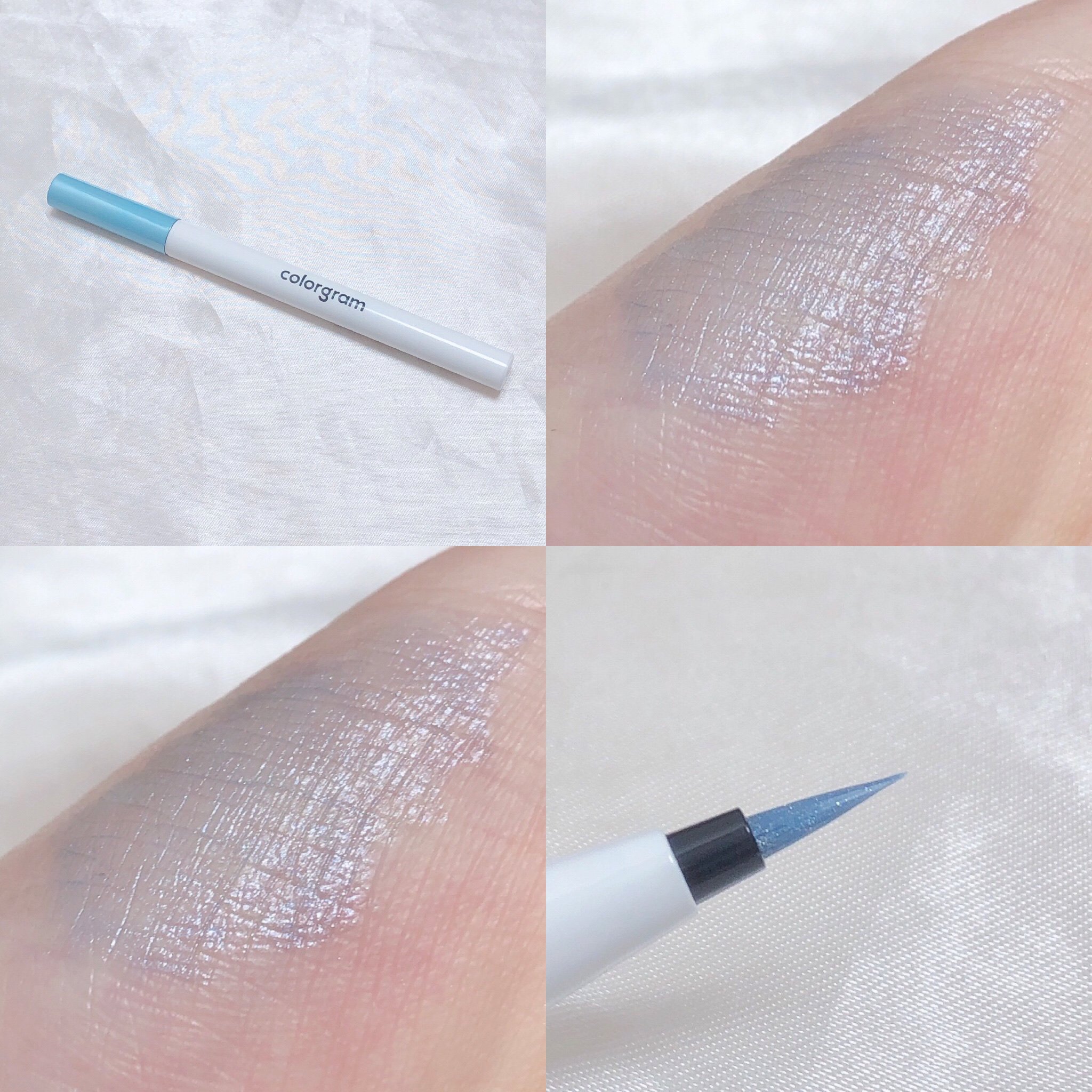 Colorgram ミルクブリングリッターライナーのクチコミ「‎𓊆 ひんやり氷点下 氷色ライナー 𓊇





こんばんは 𓂅

𝔲𝔯𝔲です ‪𓂃 𓈒𓏸 
.....」（2枚目）