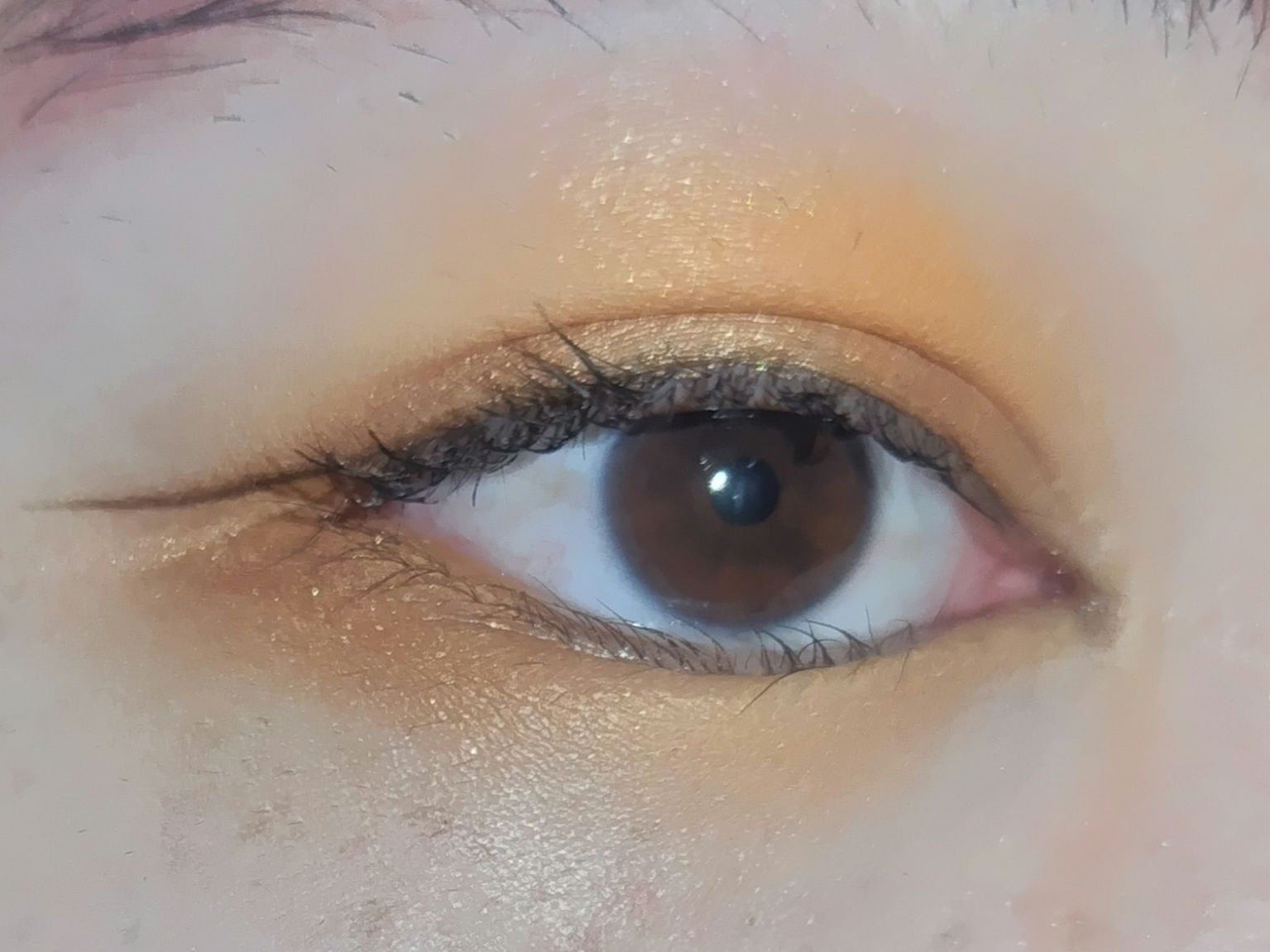 ヴィセ アヴァン シングルアイカラー 044 GYPSY GOLD/Visée/単色アイシャドウを使ったクチコミ（2枚目）