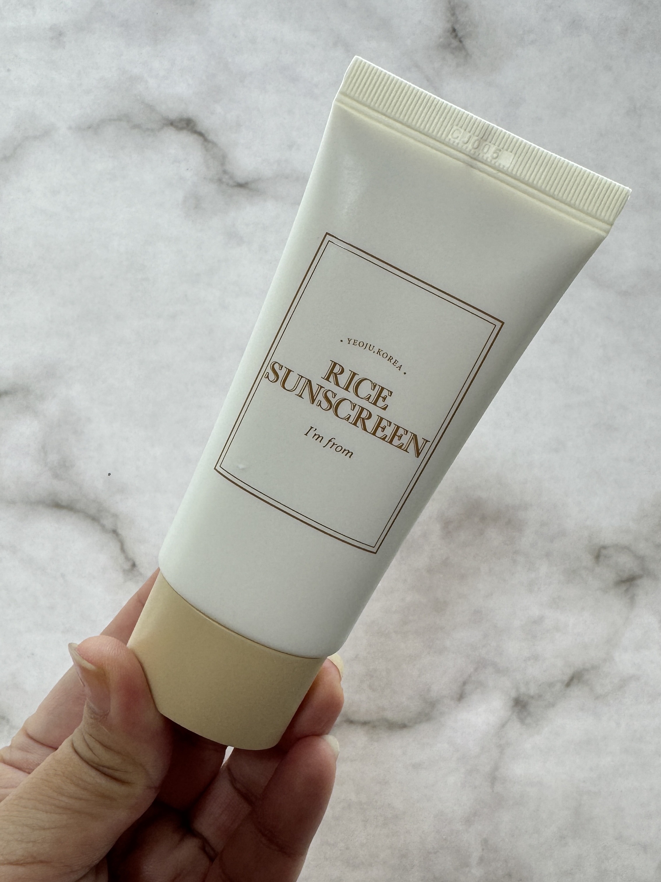 ライスサンスクリーン/I'm from/日焼け止めクリームを使ったクチコミ（1枚目）