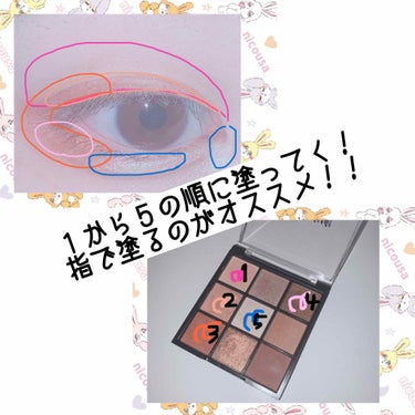 UR GLAM　BLOOMING EYE COLOR PALETTE/U R GLAM/パウダーアイシャドウを使ったクチコミ（3枚目）