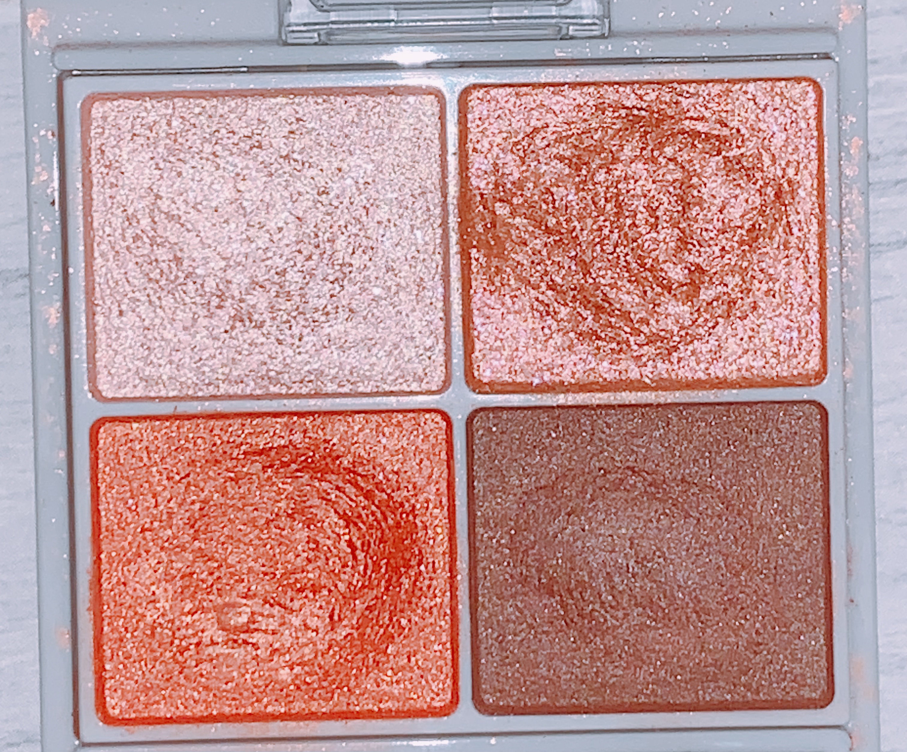 シルキースフレアイズ 07 ネクタリンオレンジ/キャンメイク/アイシャドウパレットを使ったクチコミ（3枚目）