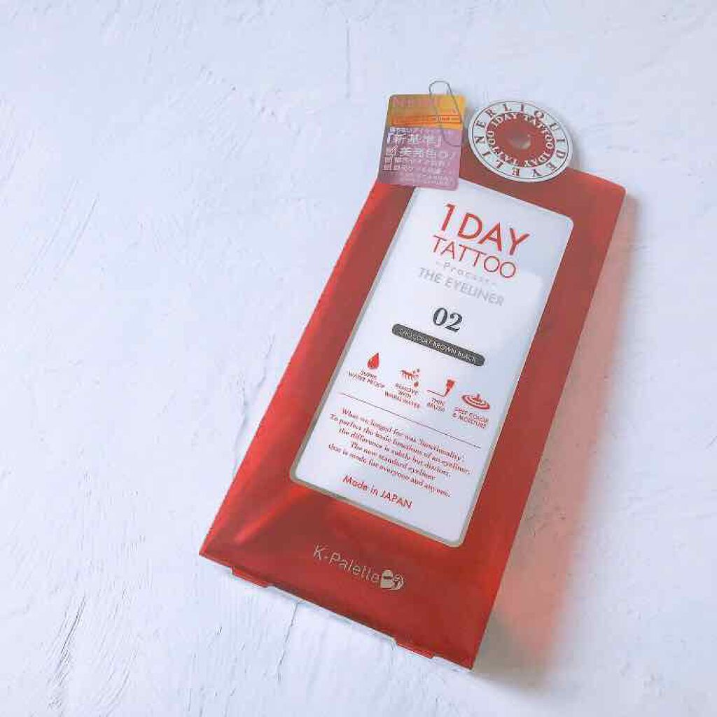 1DAY TATTOO プロキャスト ザ・アイライナー/K-パレット/リキッドアイライナーを使ったクチコミ(1枚目)