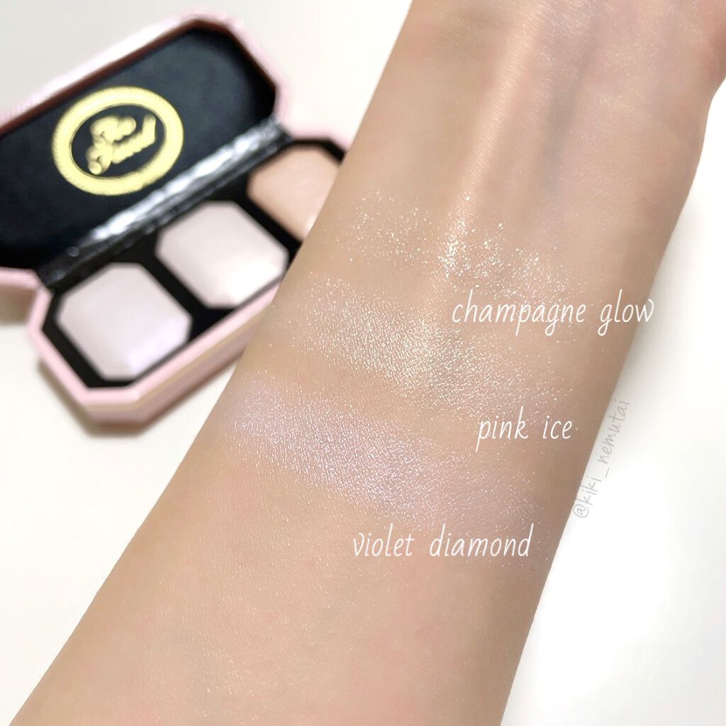～ダイヤモンドライト シリーズ～ マルチユース ハイライター トリオ/Too Faced/パウダーハイライトを使ったクチコミ（2枚目）