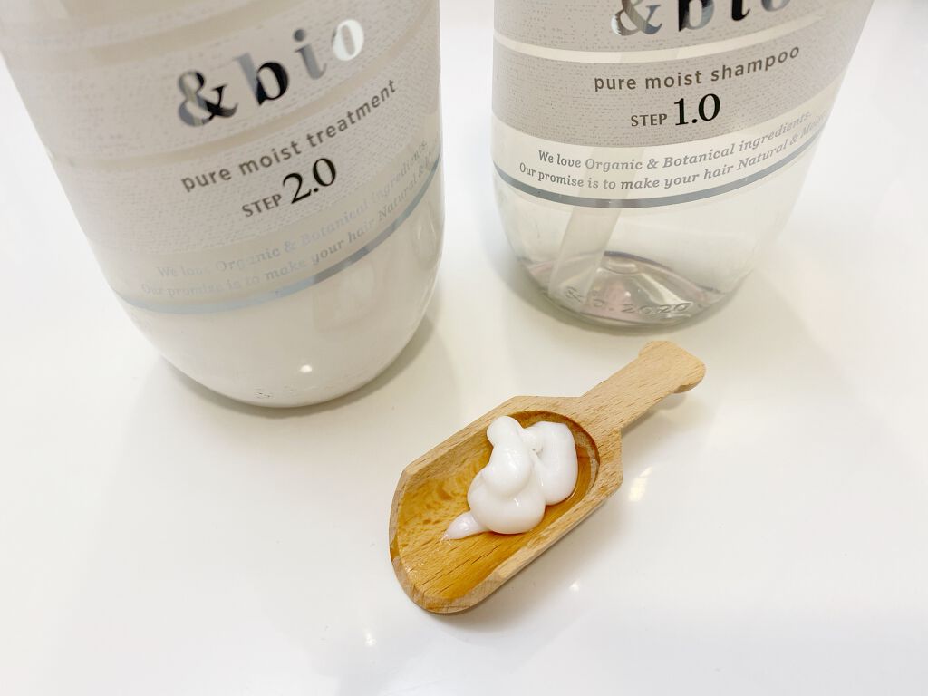 ピュアモイスト シャンプー 1.0/ヘアトリートメント 2.0/&bio/市販シャンプーを使ったクチコミ(4枚目)