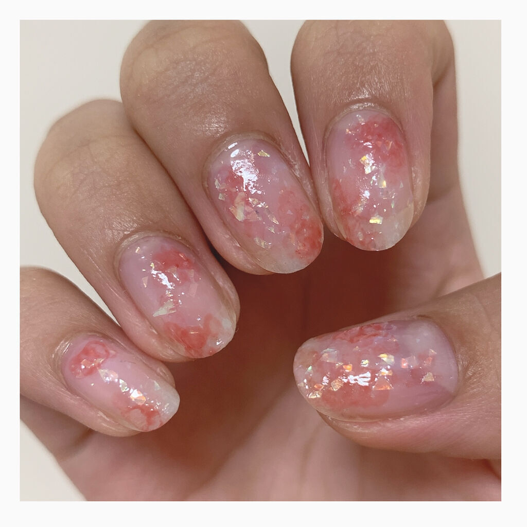 CHEER me COLOR ネイルポリッシュ/セリア/マニキュアを使ったクチコミ（2枚目）