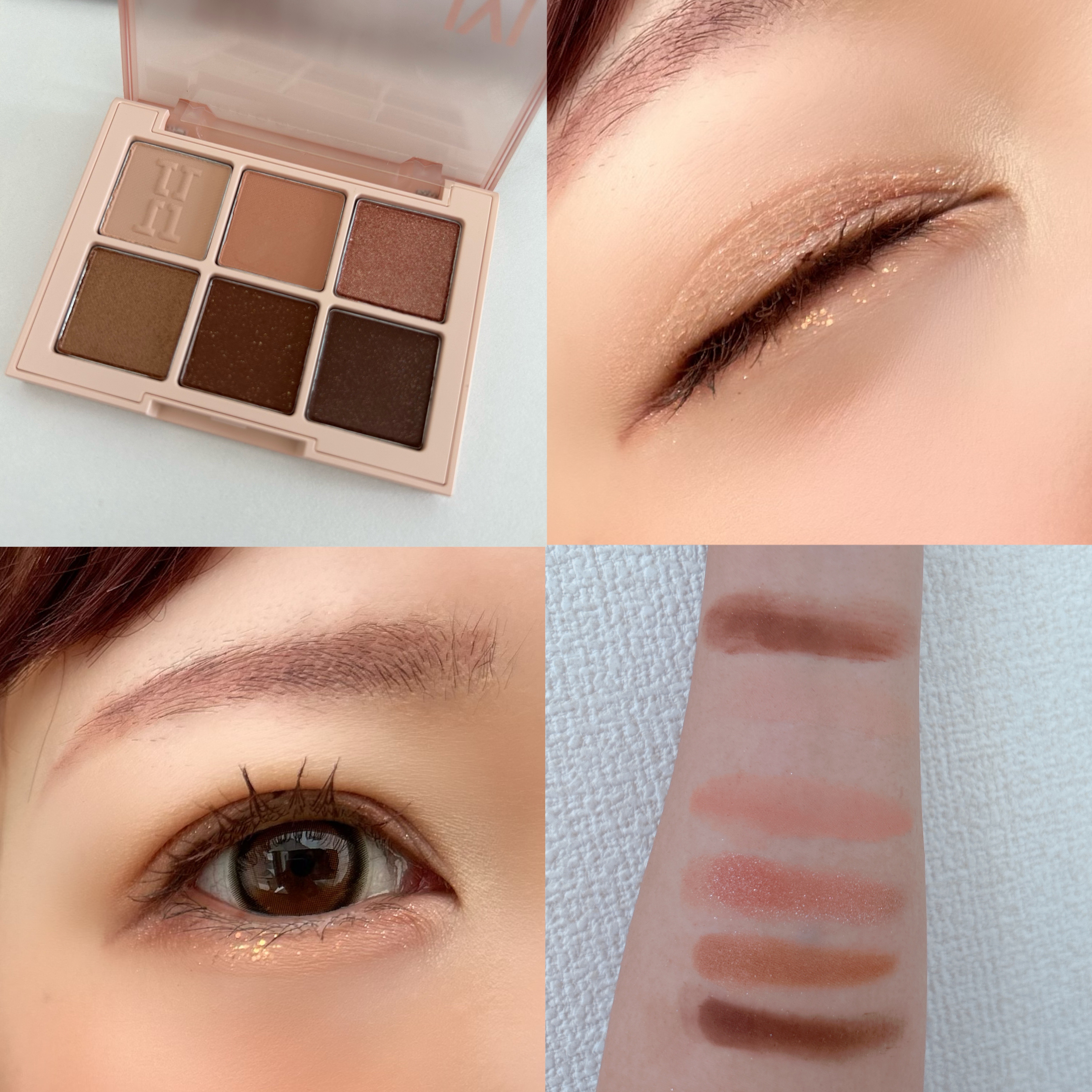 デイリームードアイシャドウパレット 02 COMPLETED BROWN/MAD PEACH/アイシャドウパレットを使ったクチコミ（3枚目）