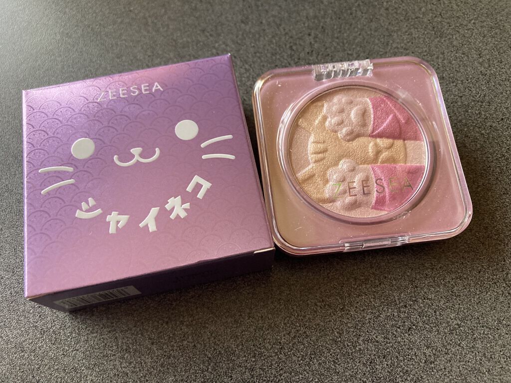 キャットハイライティングブラッシュ/ZEESEA/パウダーハイライトを使ったクチコミ（2枚目）